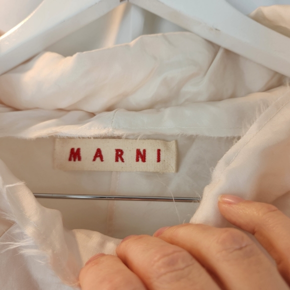 ✨MARNI Cream Blouse with Bow - Picture 2 of 4